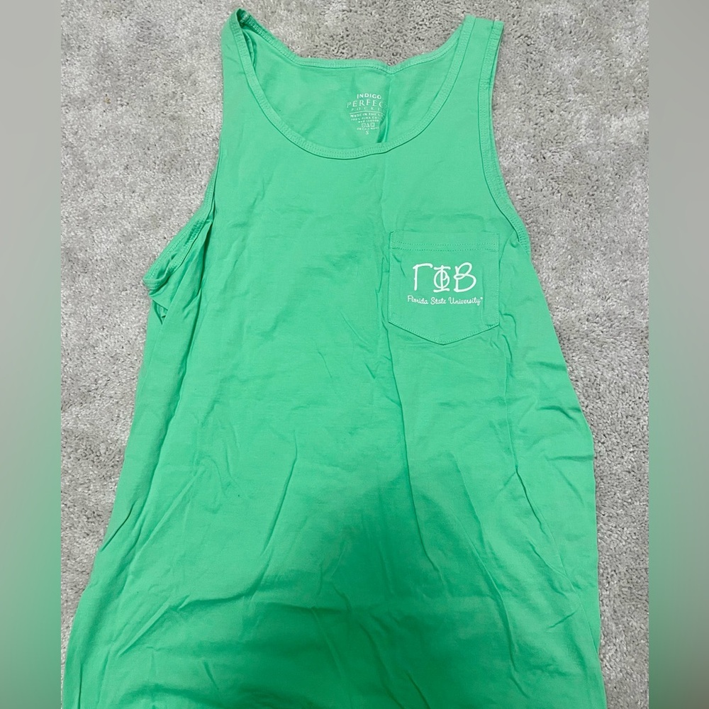 Green Gamma Phi Beta Tank